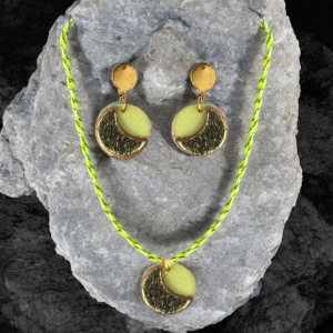 Conjunto gargantilla fluor