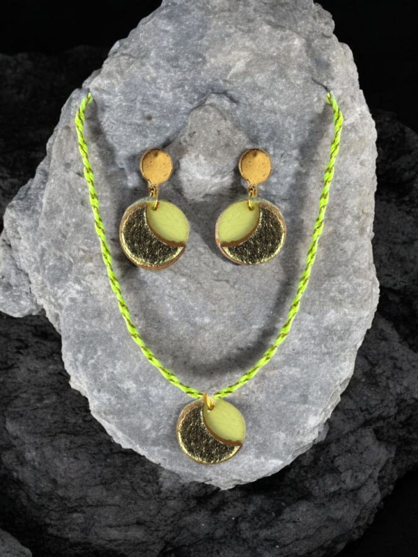 Conjunto gargantilla fluor