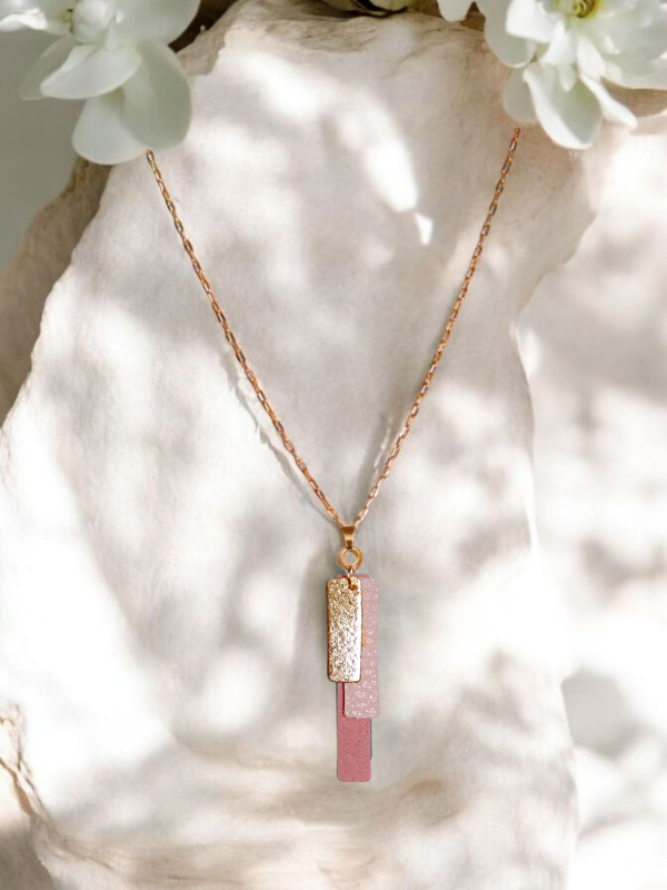 Colgante Lira rosa