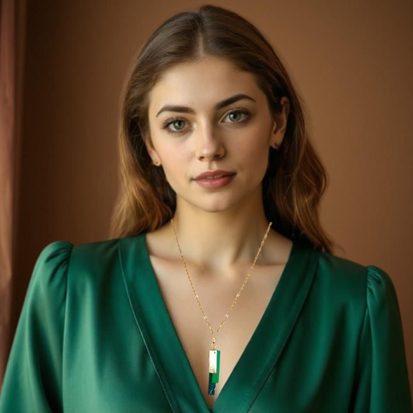 Colgante Lira esmeralda - Imagen 2