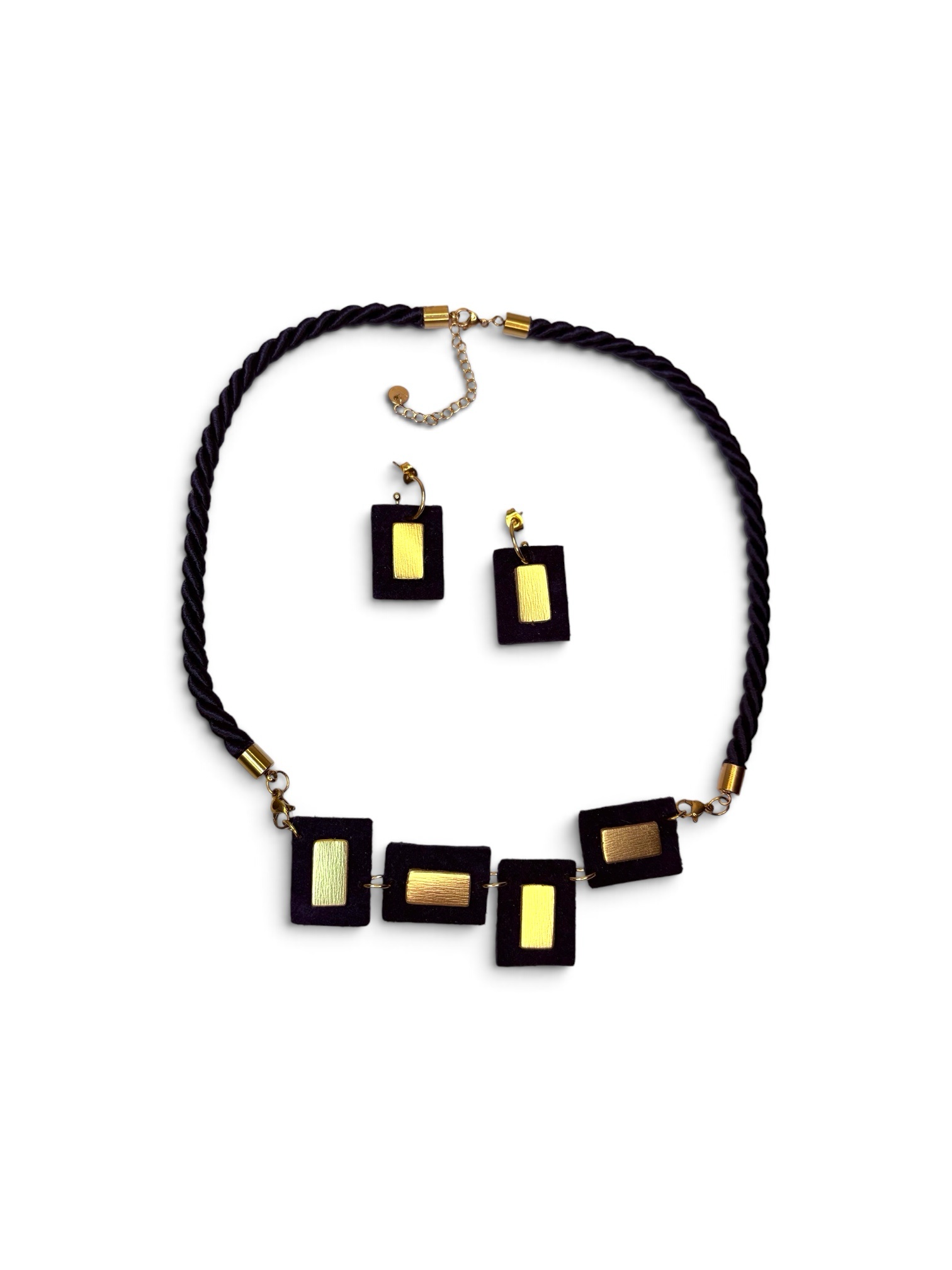 Conjunto GAIA asimétrico marino y oro