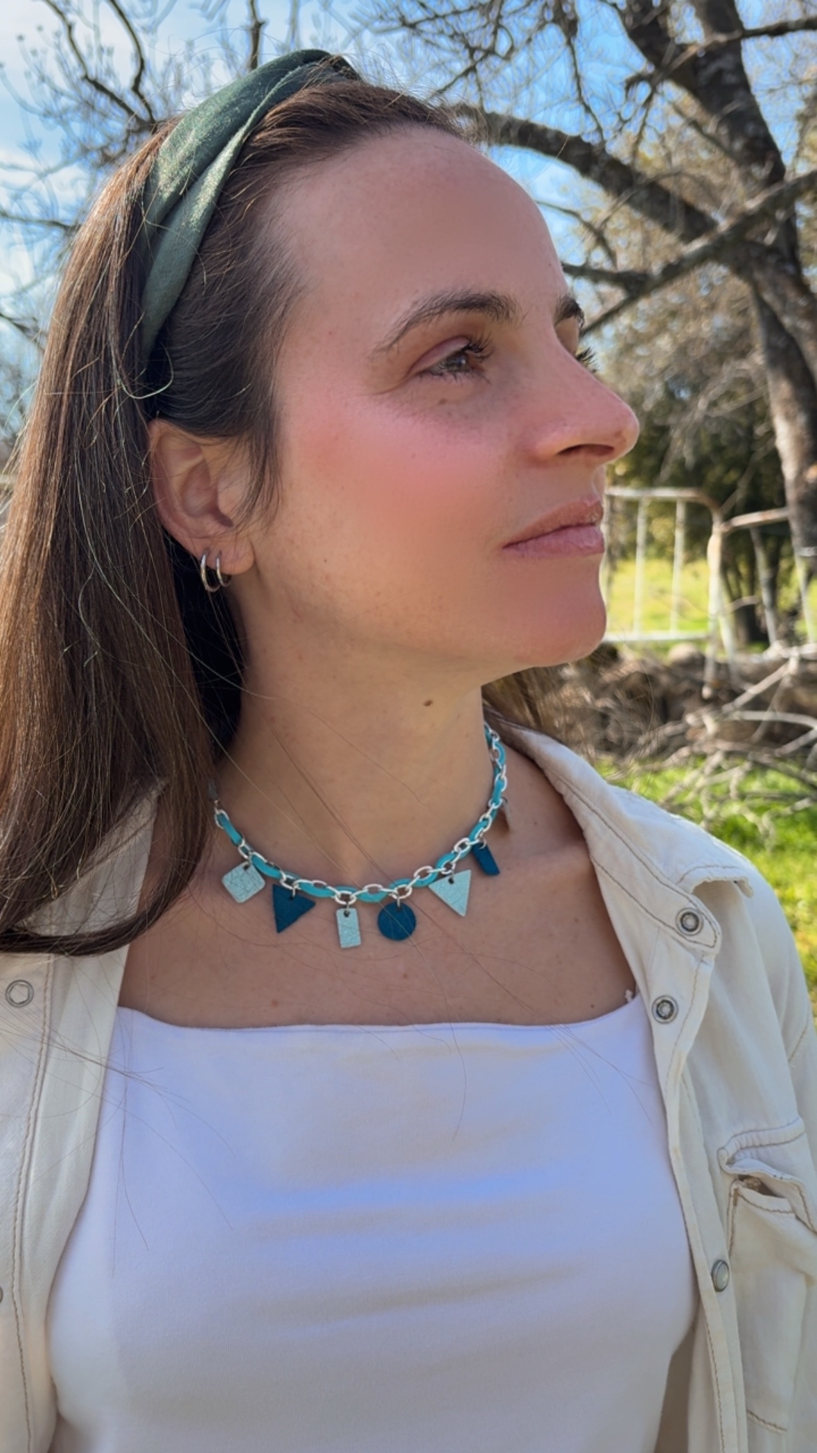 Gargantilla charms turquesa - Imagen 2